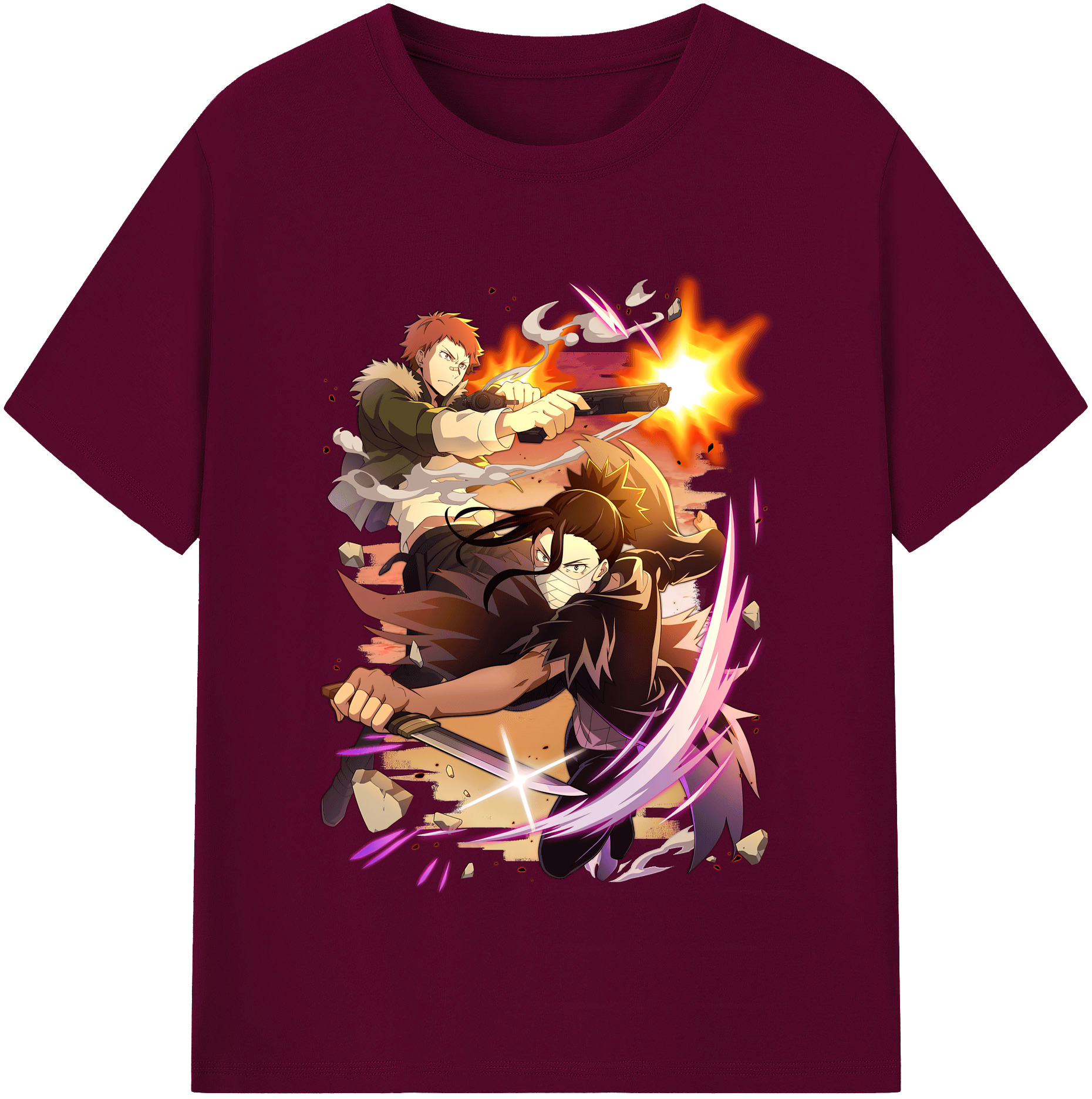 （画像用） 文豪ストレイドッグス Bungo Stray Dogs レディースカジュアルプリントTシャツ（綿100％）